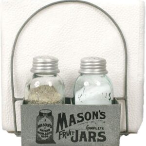 Mason’s Jars Box Salt Pepper and Napkin Caddy