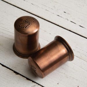 CTW Home Collection 860405 Copper Finish Salt and Pepper Shakers