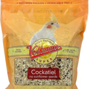 Volkman Avian Science Super Cockatiel No Sunflower Bird Food 4 lb