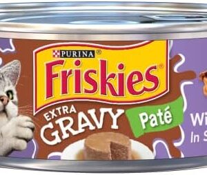 Purina Friskies Gravy Pate Wet Cat Food, Extra Gravy Pate With Turkey in Savory Gravy – (Pack of 24) 5.5 oz