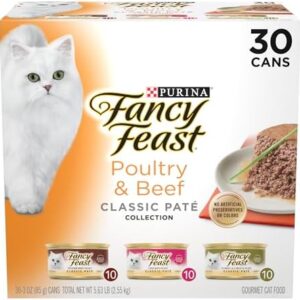 Fancy Feast Poultry and Beef Feast Classic Pate – (30) 3 oz. Cans