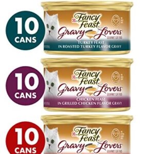 Purina Fancy Feast Gravy Lovers – (30) 3 oz. Cans