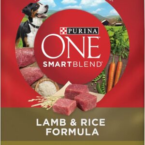 Purina ONE Dry Dog Food Lamb and Rice Formula – 31.1 lb. Bag